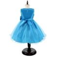 thumbnail image 4 of Odeerbi 2025 Children Dress Girls Sleeveless Princess Dress Bow Tie Lace Flowers Mesh Dress Tufted Dress, 4 of 5