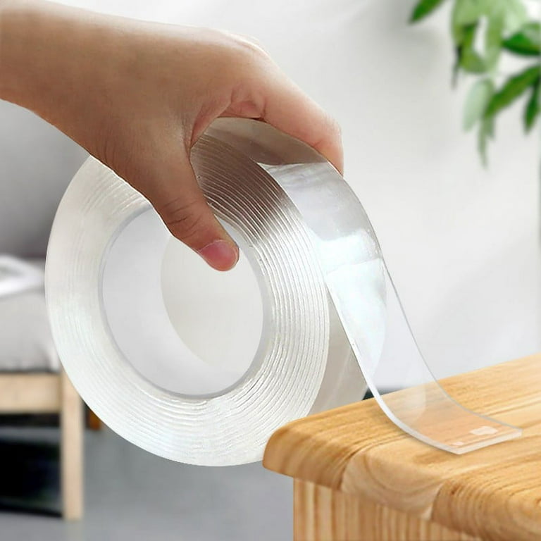 Goodhd Reusable Double Sided Pvc Tape Stickers Waterproof Nano Clear Double  Face Tape 