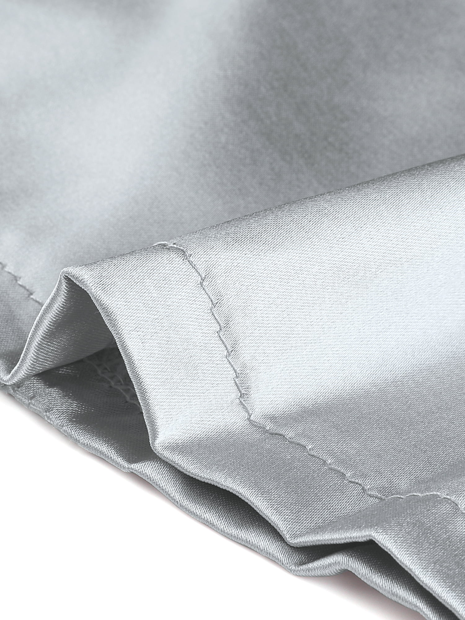 100% Silk Silver Grey Color 19mm Silk Satin Fabric for Dress Shirts,  Pajamas, Evening Dress, DIY Handmade, Sell by the Yard, Made in China 