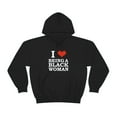 thumbnail image 2 of I Love Being a Black Woman Unisex Hoodie, S-5XL Black Pride, 2 of 4