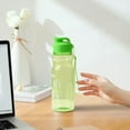 thumbnail image 1 of Boovnll Water Bottles, 550Ml Portable Solid Color Press Flip Student Outdoor Plastic Water Cup Sealed Leak Proof Large Capacity Water Cup, Bottle, Sports Water Bottle, Water Bottle, 1 of 6