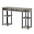 thumbnail image 1 of Designs2Go No-Tools Student Desk with Shelves in Light Gray Wood Finish, 1 of 6