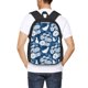 thumbnail image 4 of Easygdp Rose Flowers Mochila de Gran Capacidad Minimalista Ideal para Escuela, Viajes y Uso Diario, 4 of 6