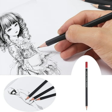 EQWLJWE 2B Graphite Art Drawing Pencil, Medium Soft, Break-Resistant Bonded Lead