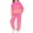Hot Pink, variant on Cethrio Girls Outfit Sets, Long Sleeve Casual Fall Winter Warm Hoodies and Sweatpants Sets Hot Pink Size 10-12