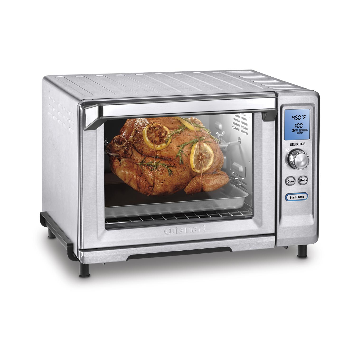 Cuisinart TOB-200 - Electric oven - 24 qt - 1.9 kW - brushed stainless steel - image 3 of 4