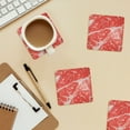 thumbnail image 6 of Xecao Beef Steaks for MDF Cork Coaster 4 Pcs,Drink Coasters,Suit for House Warming Gifts New Home ,Coffee Table Decor-Square, 6 of 7