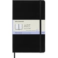 thumbnail image 1 of Cuaderno de bocetos Moleskine Art, tapa dura, grande, negro, 104 páginas, 1 of 7