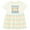 Natural with Stripes, variant on Inktastic Happy Hanukkah Sweater Style Design with Menorah and Dreidel Girls Baby Dress
