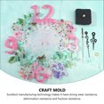 thumbnail image 3 of Exquisito molde de reloj Decoración de flores Molde creativo de epoxi DIY con chip de máquina, 3 of 4