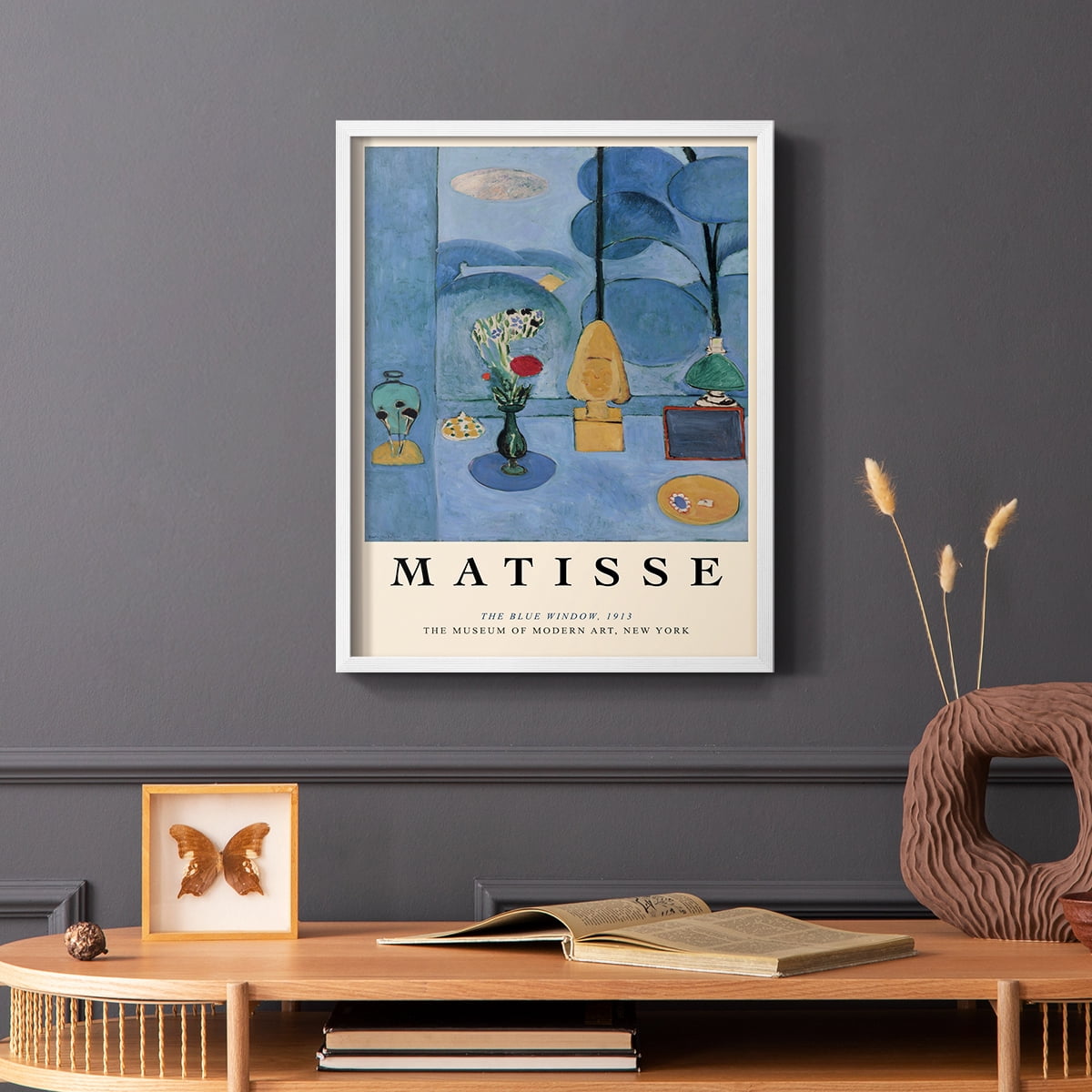 Matisse CC Framed Print in White Solid Wood 8 x 10 Framed Print