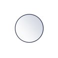thumbnail image 1 of Elegant Decor MR4031BL 24 in. Metal Frame Round Mirror, Blue, 1 of 1