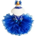 thumbnail image 6 of Jenniferwu G153-4 Infant Toddler Baby Newborn Little Girl's Pageant Party BirthdayDress (12-18Months, RoyalBlue), 6 of 6