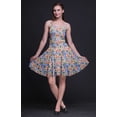 thumbnail image 3 of Bimba Floral Printed Women Smocked Waist Top Spaghetti Strap Mini Sun Dress-Large, 3 of 5