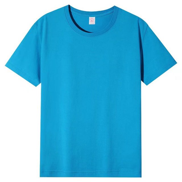 Sélectionné Chemise à Manches Courtes en Coton Pur Col Rond Parent-Enfant, Haut Ample de Sport Décontracté pour Fête