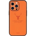 thumbnail image 2 of Funda para iPhone 14 Pro Max de color sólido de piel naranja todo incluido con patrón de alce compatible con iPhone 13 12 11 Pro Max Mini XS X XR 7 8 Plus SE2 (iPhone14 Pro Max, naranja), 2 of 5
