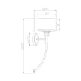 thumbnail image 3 of Zane 1-Light Soft Gold Wall Sconce with Clear Glass - Soft Gold, 3 of 3