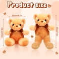 thumbnail image 3 of Peluches HyDren con forma de oso, 6 unidades, color marrón, 30 cm, 3 of 7