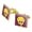 Gold, variant on Looney Tunes Tweety Bird Square Cufflink Set - Silver or Gold