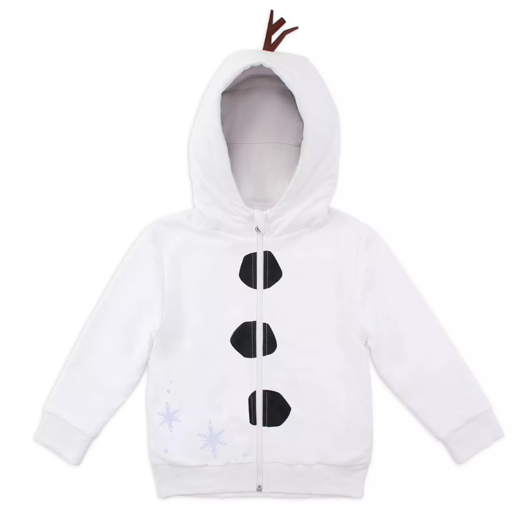 Disney Cubcoats Kid\'s Olaf Frozen 2 in 1 Transforming Classic Zip Up Hoodie  & Soft Plushie White Size 2T | Sweatshirts