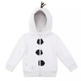 thumbnail image 4 of Disney Cubcoats Kid's Olaf Frozen 2 in 1 Transforming Classic Zip Up Hoodie & Soft Plushie White Size 8T, 4 of 5