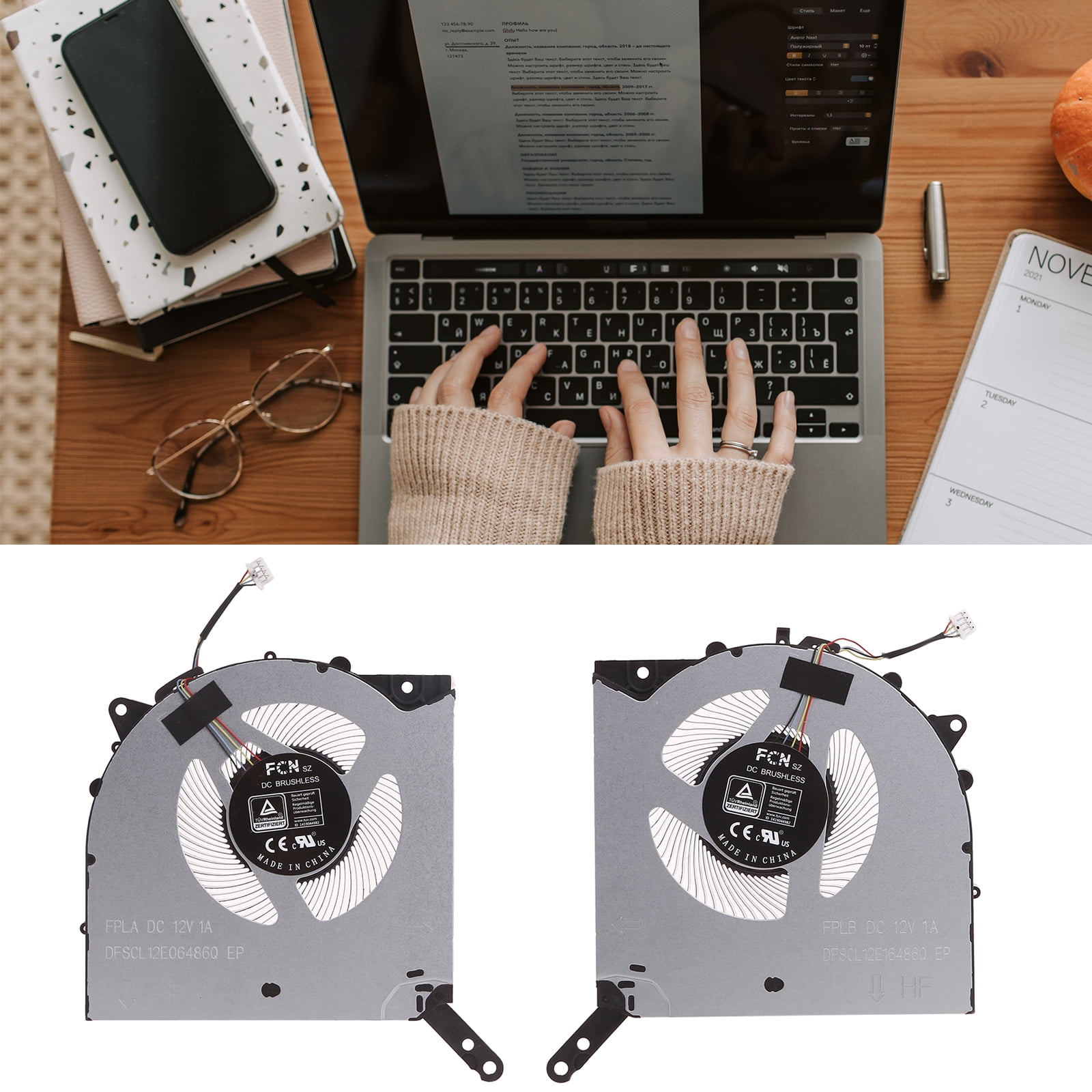 Computer GPU CPU Cooler Fan Radiators for Y9000P Notebook 12V High Cooling Radiators Fan Computer Accessories