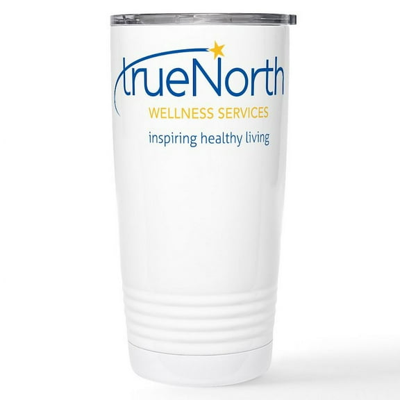 CafePress - Truenorth Wellness Stainless Steel Travel Mug - Insulated Stainless Steel Travel Tumbler 20 oz.