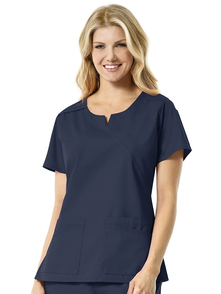 Carhartt Rockwall by Carhartt Women's Notch Neck Solid Scrub Top