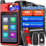 Autel Scanner MaxiIM KM100 OBD2 Diagnostic Scan Tool, Key Fob Pr0gramming Tool 2026 OBD Learning for 95% Vehicles Covered