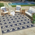 thumbnail image 3 of Disney Outdoor Mickey Mouse Stripes Modern Navy Area Rug, 8x10, 3 of 9