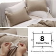 thumbnail image 5 of U by Bedsure Khaki Twin Duvet Cover Set - Soft Prewashed Duvet Cover Twin/Twin XL Size, 2 Pieces, 1 Duvet Cover 68x90 Inches with Zipper Closure and 1 Pillow Sham, 5 of 6