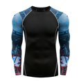 thumbnail image 1 of Camiseta de manga larga Rashguard para hombre, camisetas de BJJ, Muay Thai, camisetas de compresión de Jiu Jitsu y MMA, ropa deportiva, camisetas de boxeo para gimnasio, 1 of 4