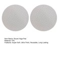 thumbnail image 3 of 2Pcs Yoga Mats Super Soft Ultra-Thick Reusable Non-Fading Non-slip Elbow Protection TPE Yoga Round Knee Pad Elbow Support Cushion for Home-Grey,8 mm, 3 of 5