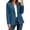 Blue, variant on Womens Linen Blazer Women Long Sleeve Slim Fit One Button Business Work Office Suit Jacket with Pockets Yellow S