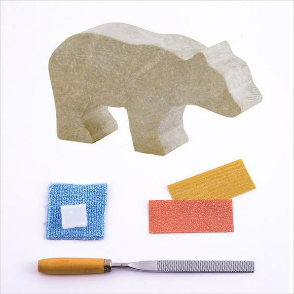 Studiostone Creative SSVBEUK Bear Soapstone Carving Kit