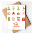 thumbnail image 1 of Feliz árbol de Navidad rojo ilustración Nota en blanco del sobre de la tarjeta de agradecimiento, 1 of 4