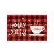 thumbnail image 1 of Gibobby Manteles Individuales Manteles individuales navideños a cuadros rojos y negros, 17 X 11,4 pulgadas, decoración de mesa navideña con y de nieve, manteles individuales navideños (E, One Size), 1 of 4