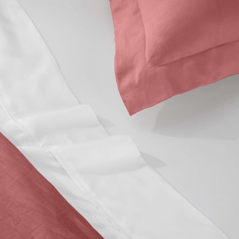 Superior Egyptian Cotton 400 TC Duvet Cover Set, King/ California King, Blush