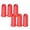 Red, variant on 3 Pcs Finger Pads Tips Finger Protectors Silicone Hot Finger Protectors Hot Glue Gun Finger Caps Finger Guard Protectors for Hot Glue Wax Rosin Resin Adhesives Scrapbooking Sewing in 3 Sizes, Orange