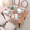 thumbnail image 6 of XMXY Woven Placemats Set of 4 PCS, Tiger Pattern Animal Design Table Mats Washable Heat Resistant Placemats, 6 of 6