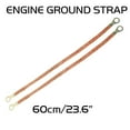 thumbnail image 1 of 24inch Copper Multi-purpose Braided Grounding Strap with 5/16"Lugs Wire Harness Covering, 1 of 9