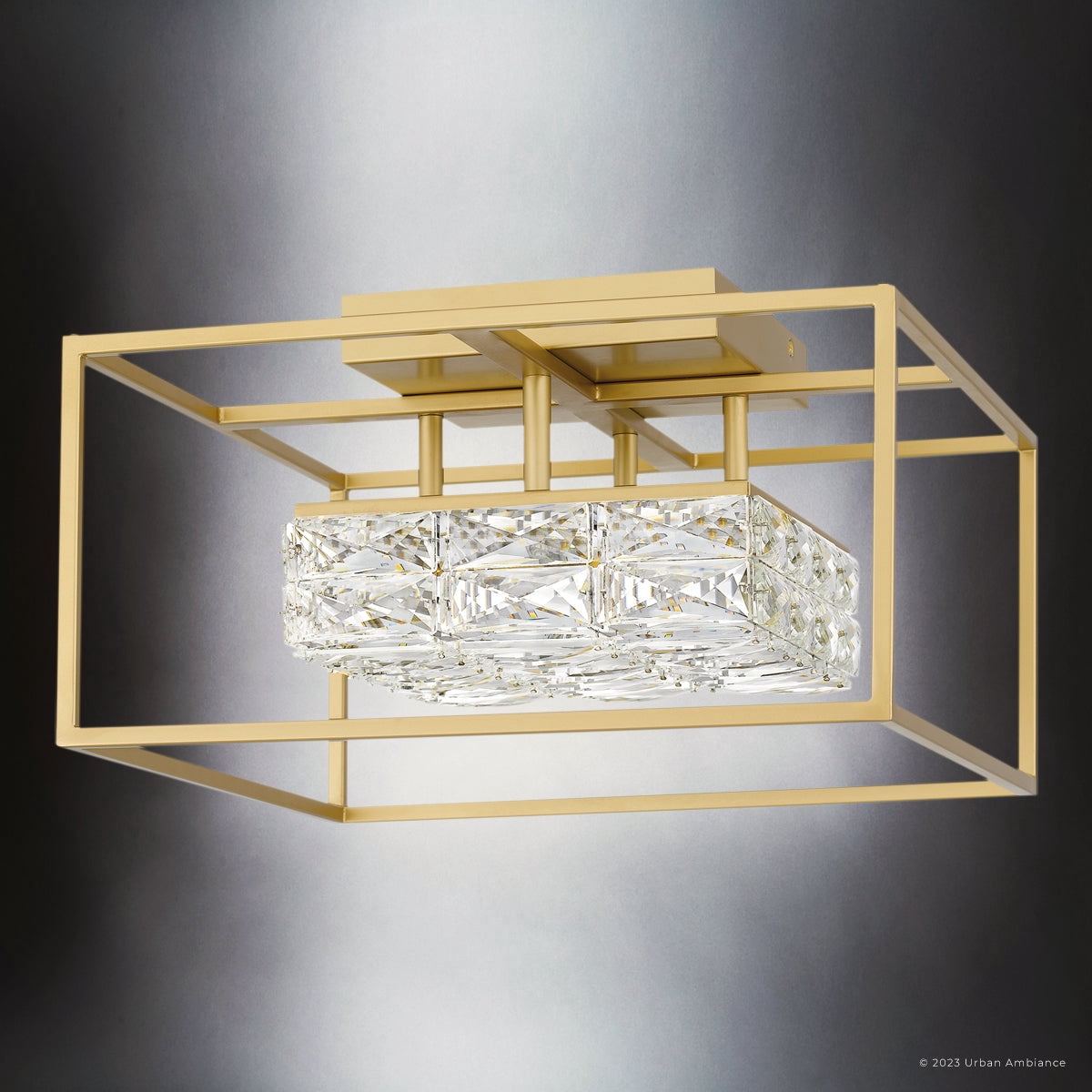 Luxury Cosmopolitan Ceiling Light, Soft Gold, UQL4685