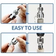 thumbnail image 5 of Pipe Tapping and Threading Tool, 1/2" 3/4" 1" Integrated Internal & External Pvc Pipe Thread Cutting Tool for Electric Drill, Dual-Function Thread Cutter for Plastic Pipes (1/2"+1"), 5 of 8