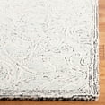 thumbnail image 2 of SAFAVIEH Micro-Loop Marina Distressed Floral Wool Area Rug, Grey/Ivory, 4' x 6', 2 of 4