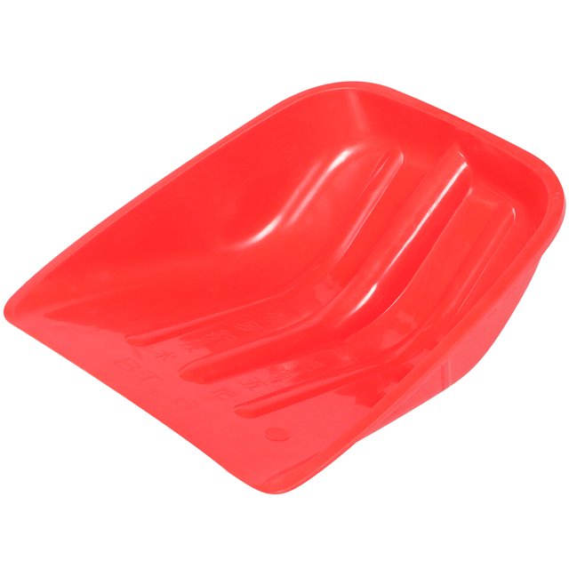 1Set Red Plastic Shovel Head for Snow Removal Garden Transport and Poultry Feed Distribution Outdoor Use