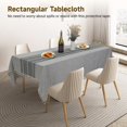 thumbnail image 5 of LEEYNEER Table Cloth  Tablecloth with Tassels  Polyester Wrinkle-free Tablecloth  Waterproof Farmhouse Dining Table Cover  Kitchen Dining Table Cloth for Rectangular Table  86 x 57‘‘, 5 of 6