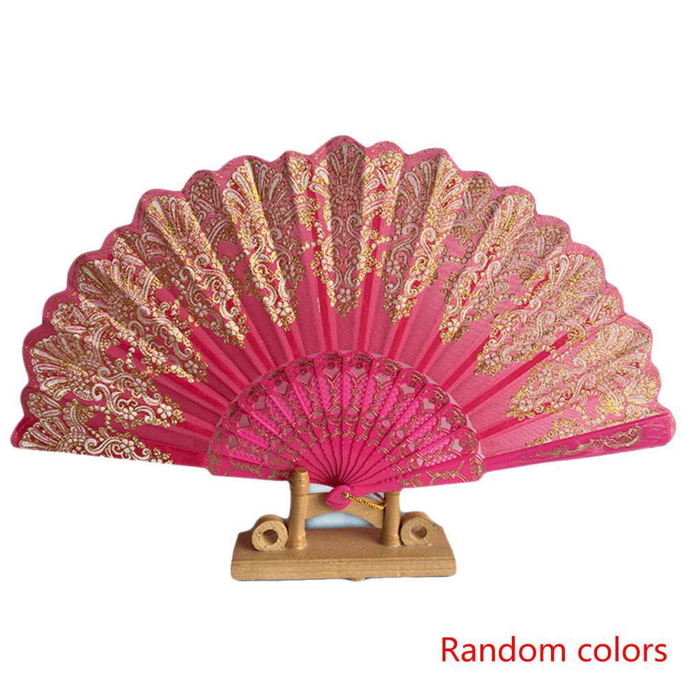 1 Pc Foldable Small Round Hand Fans Cooling Portable Cute Color Random Gift 