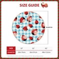 thumbnail image 4 of Kll Flowers And Lady Bugs Christmas Tree Skirt 48",Party Decorations Farmhouse For Christmas Decorations Holiday Party, 4 of 8