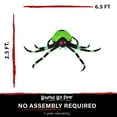 thumbnail image 3 of Haunted Hill Farm 6.5 ft Wide Prelit Halloween Blow Up Black and Green Spider Inflatable, HISPIDER0651-L, 3 of 12