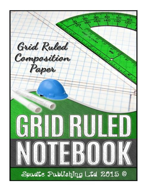 Grid ruled notebook grid ruled composition paper paperback walmart